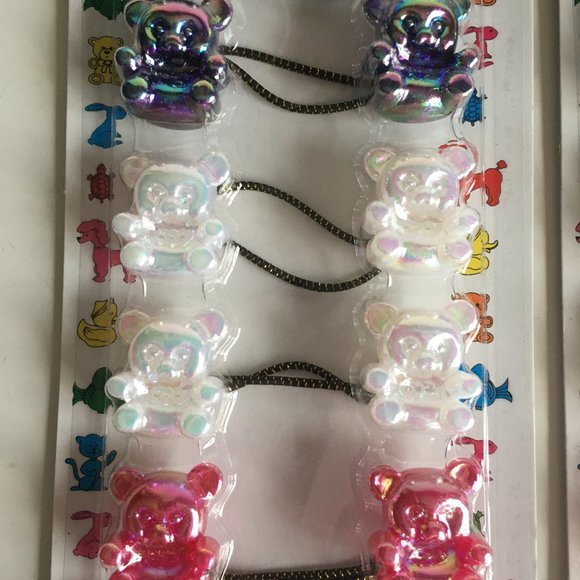 Tara Hair Accessories Accessories Retro Teddy Bear Ponytail Holders